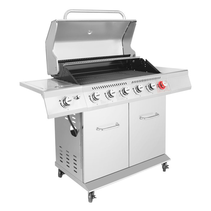 Royal Gourmet Gas Grill Royal Gourmet 6 Burner Free Standing Liquid